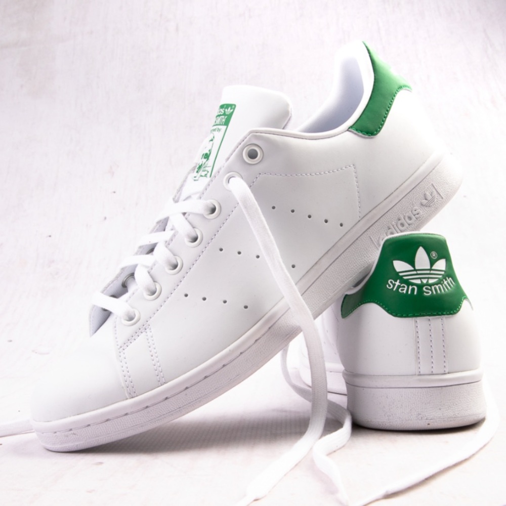 Adidas Originals Stan Smith Shoes White Green Sneakers Men's Size 6 Womens 7.5